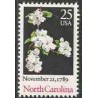 1 عدد تمبر کارولینای - گلها - آمریکا 1989