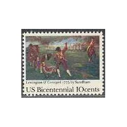1 عدد تمبر دویستمین سالگرد استقلال آمریکا - آمریکا 1975