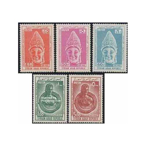5 عدد تمبر سری پستی - باستانشناسی - سوریه 1967 5 عدد تمبر سری پستی - باستانشناسی - سوریه 1967