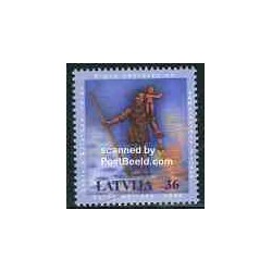 تمبر خارجی - 1 عدد تمبر کریستوفر - لتونی 2006