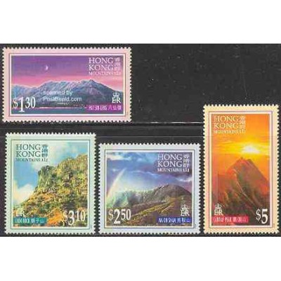 تمبر خارجی -  4 عدد تمبر کوهستان - هنگ کنگ 1996