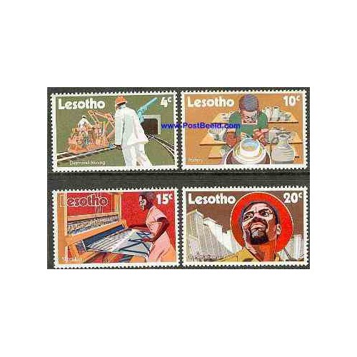 4 عدد تمبر توسعه - لسوتو 1971 4 عدد تمبر توسعه - لسوتو 1971