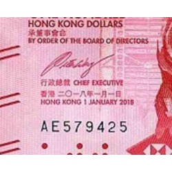 اسکناس 100 دلار - بانک شرکتی هنگ کنگ و شانگهای - هنگ کنگ 2018 سری شیر - سفارشی