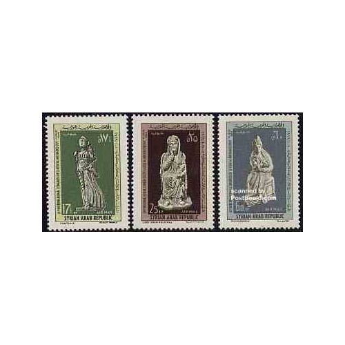 3 عدد تمبر کنگره باستانشناسی - سوریه 1969