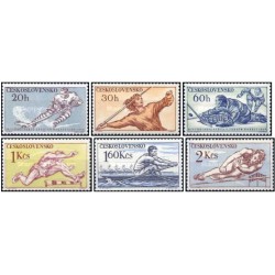 6 عدد تمبر رویدادهای ورزشی در سال 1959  - چک اسلواکی 1959 قیمت 5.6 دلار