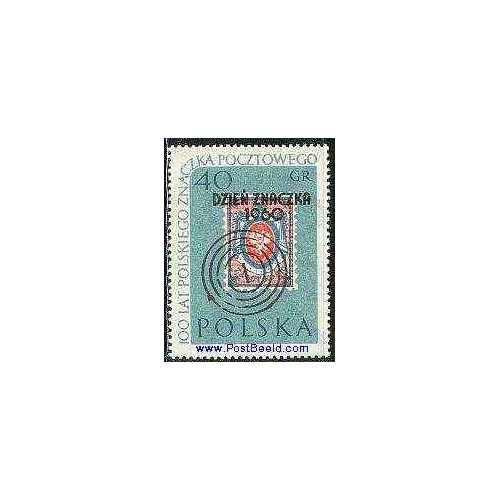1 عدد تمبر سورشارژ روز تمبر - لهستان 1960