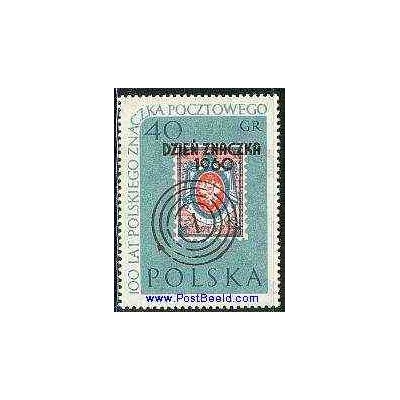 1 عدد تمبر سورشارژ روز تمبر - لهستان 1960