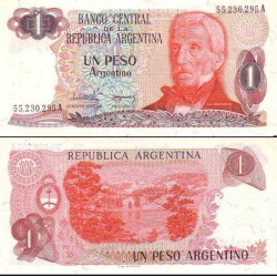 اسکناس 1 پزو - آرژانتین 1983