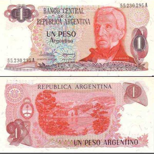 اسکناس 1 پزو - آرژانتین 1983