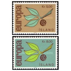 2 عدد تمبر مشترک اروپا - Europa Cept - ایسلند 1965