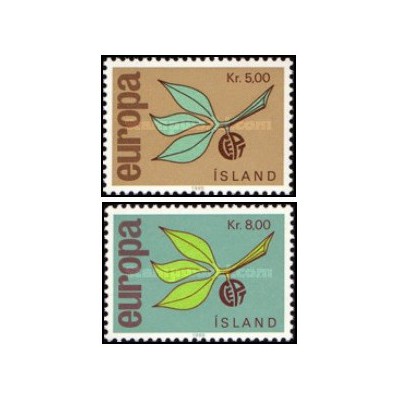 2 عدد تمبر مشترک اروپا - Europa Cept - ایسلند 1965