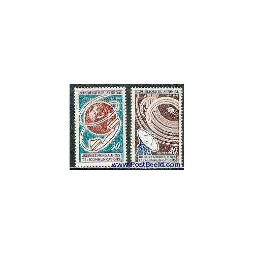 2 عدد تمبر روز جهانی ارتباطات - سنگال 1971