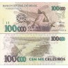 اسکناس 100000 کروزرو برزیل 1992