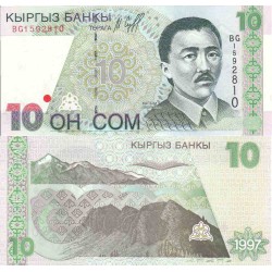 اسکناس 10 سام - قرقیزستان 1997