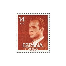 1 عدد تمبر سری پستی  - پادشاه خوان کارلوس اول - 14Pta - اسپانیا 1982