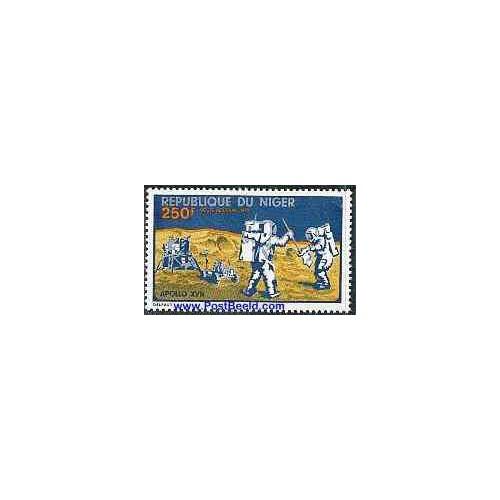 1 عدد تمبر آپولو 17 - نیجر 1972