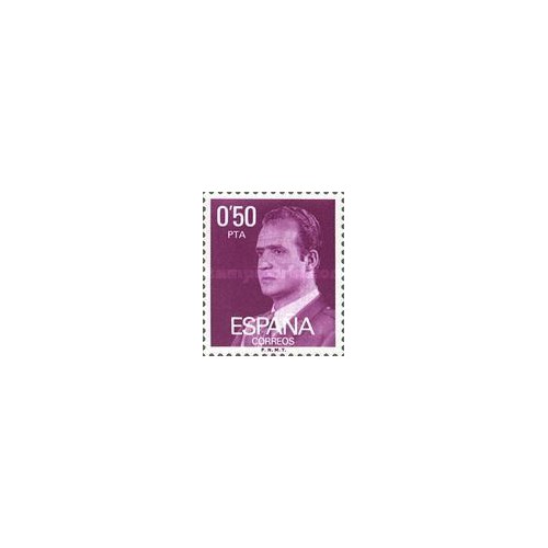 1 عدد تمبر سری پستی  - پادشاه خوان کارلوس اول - 0.5Pta - اسپانیا 1977