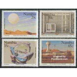 4 عدد تمبر هواشناسی - نامیبیا 1991