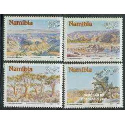 4 عدد تمبر توریسم - نامیبیا 1990