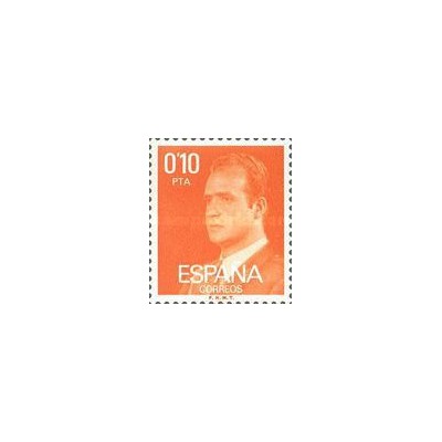 1 عدد تمبر سری پستی  - پادشاه خوان کارلوس اول - 0.1Pta - اسپانیا 1977