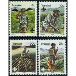 4 عدد تمبر پیشاهنگی - آفریقای جنوبی - ترنسکی 1982
