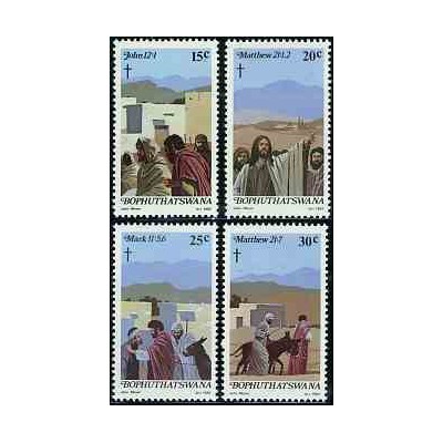 4 عدد تمبر عید پاک - آفریقای جنوبی - بوتسوانا 1982