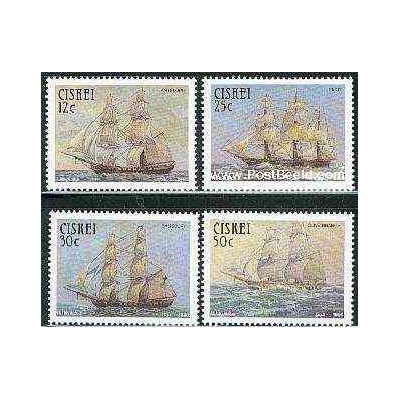 4 عدد تمبر کشتیها - آفریقای جنوبی - سیسکی 1985