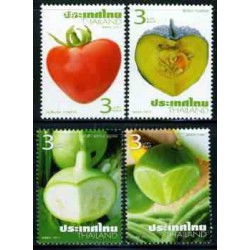 4 عدد تمبرمیوه ها و سبزیجات - تایلند 2011