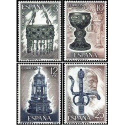 4 عدد تمبر نمایشگاه بین المللی فیلاتلیک ESPANA '75 - اسپانیا 1975 قیمت 6.7 دلار