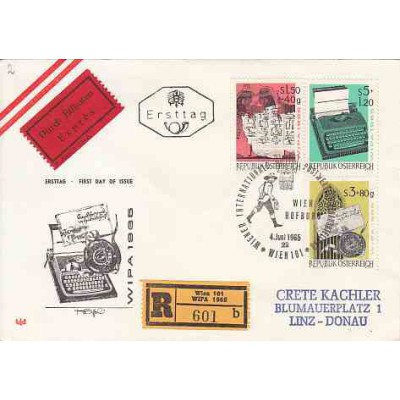 پاکت مهر روز - نمایشگاه تمبر WAIPA  - اتریش 1965