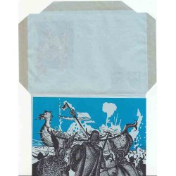 پاکت نامه هوائی 10/5 پنس  - آئروگرام طراحی Jennifer Campbell - انگلستان 