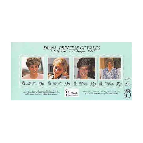 سونیرشیت یادبود مرگ دایانا - پرنسس ولز - تریستان 1998