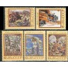 5 عدد تمبر تابلو - افسانه ها - شوروی 1990