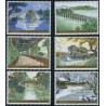 6 عدد تمبر تابلو مینیاتور - قصرهای تابستانی - چین 2008