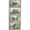 4 عدد تمبر فیلها - تایلند 1991