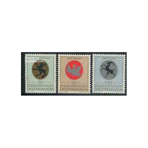 3 عدد تمبر آرمهای مذهبی - لیختنشتاین 1969