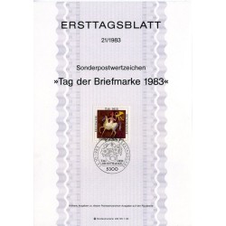 برگه اولین روز انتشار تمبر روز تمبر - جمهوری فدرال آلمان 1983