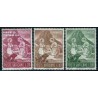 3 عدد تمبر تابلو - کریستمس - واتیکان 1965