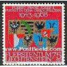 1 عدد تمبر بیست و پنجمین سالگرد ازدواج سلطنتی - لیختنشتاین 1968