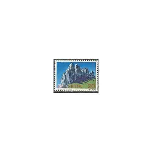 1 عدد تمبر آلپ - سوئیس 1969