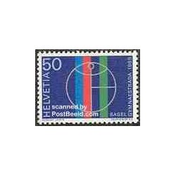 1 عدد تمبر رقابتهای ژیمناستیک بازل - سوئیس 1969