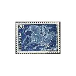 1 عدد تمبر رصدخانه لوزرن - سوئیس 1969