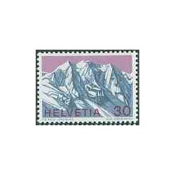 1 عدد تمبر رشته کوههای آلپ - سوئیس 1970