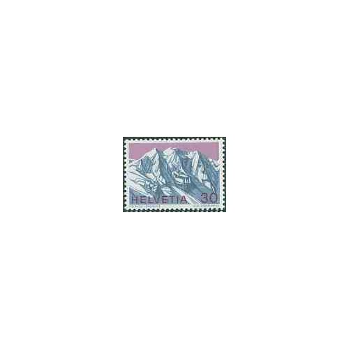 1 عدد تمبر رشته کوههای آلپ - سوئیس 1970
