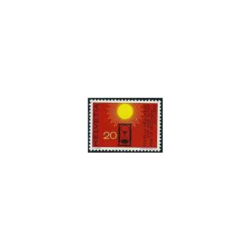 1 عدد تمبر بازنشسنگی - سوئیس 1967
