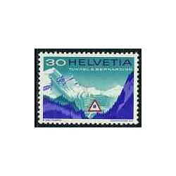 1 عدد تمبر تونل بناردینو - سوئیس 1967