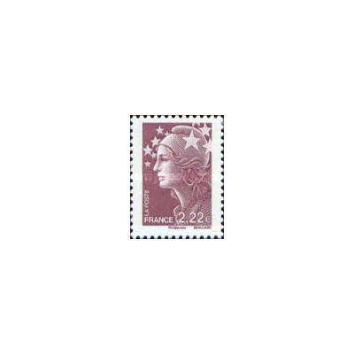 1 عدد تمبر سری پستی - 2.22 -  ماریان و اروپا - فرانسه 2009