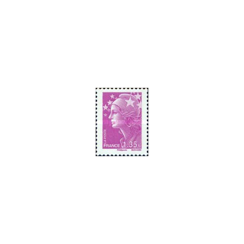 1 عدد تمبر سری پستی - 1.35 - ماریان و اروپا - فرانسه 2009 1 عدد تمبر سری پستی - 1.35 - ماریان و اروپا - فرانسه 2009