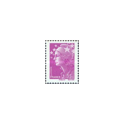 1 عدد تمبر سری پستی - 1.35 -  ماریان و اروپا - فرانسه 2009