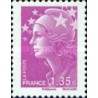 1 عدد تمبر سری پستی - 1.35 -  ماریان و اروپا - فرانسه 2009